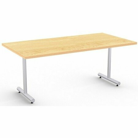 SPECIAL-T Table, Metallic Sand Base, 30inWx72inLx29inH, Crema Maple SCTKING3072SCM